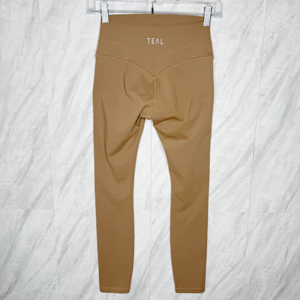 Teal Essential Full High-Waisted Tan Leggings Medium